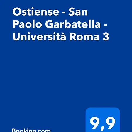 Apartament Ostiense - San Paolo Garbatella - Universita 3 *